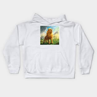 Aslan Singing and Creating Narnia - CS Lewis Inspired Kids Hoodie